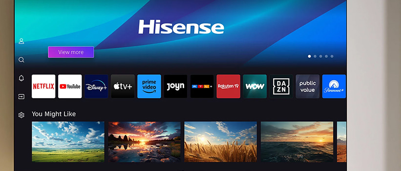 Hisense 110UXNQ Vidaa Oberfläche