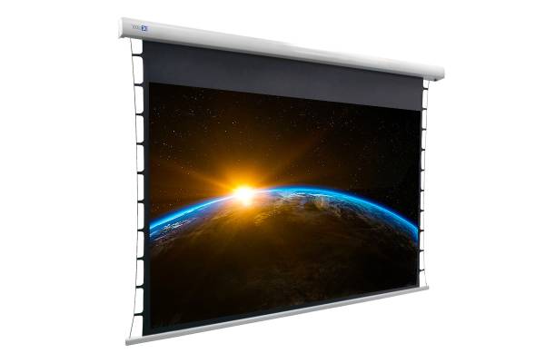 DELUXX Darkvision Kontrastleinwand 221 x 124cm - 100" Tension Motorleinwand