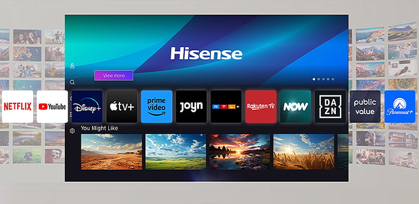 Hisense C2 Ultra TriChroma Streaming App Auswahl