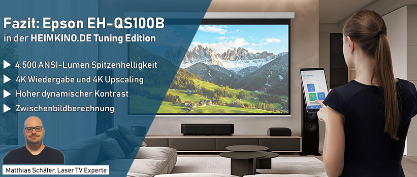 Epson LS800W Laser TV Ergebnis Fazit