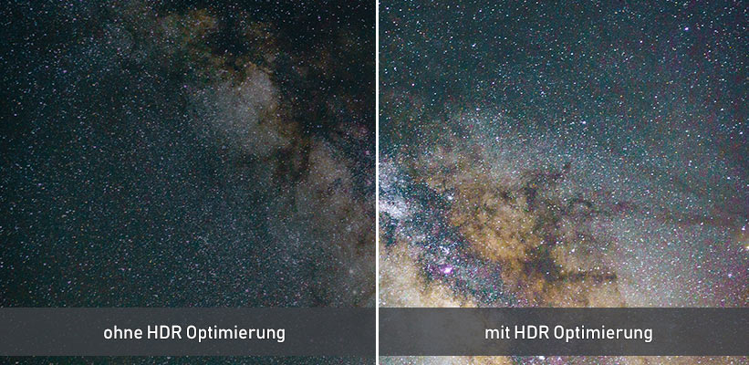 Samsung LPU7D HDR Leistung Vergleich