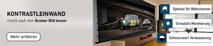 Sony Bravia Projektor 8 VPL-XW6100ES Schwarz ALR Kontrastleinwand Empfehlung