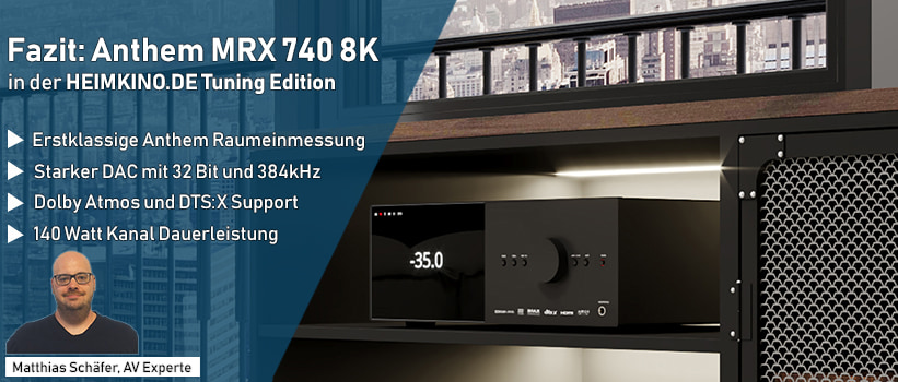 Anthem MRX 740 8K AV Receiver Kaufberater Fazit