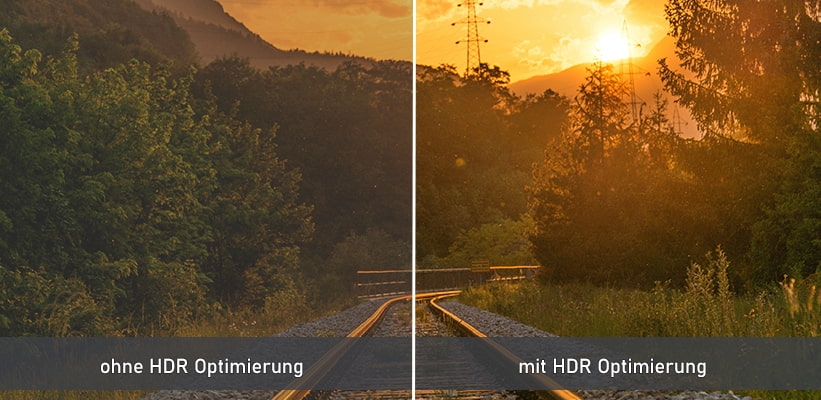 Optoma UHZ35 HDR Kontrast Bildvergleich