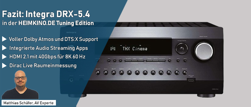 Integra DRX-5.4 AV Receiver Kaufberater Fazit