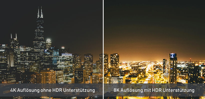 Onkyo TX-NR7100 Aufloesung und HDR Vergleich